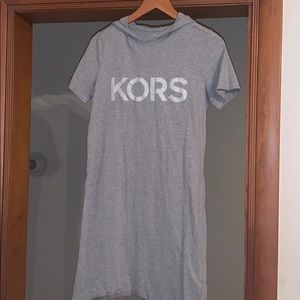 Michael Kors Grey Sweatshirt Dress